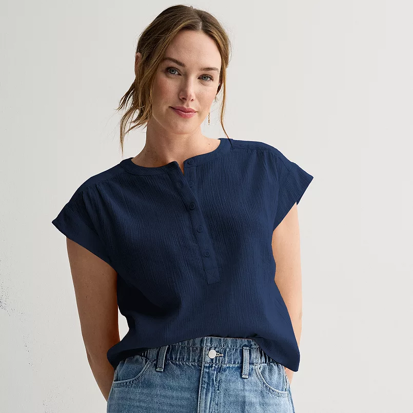 Dolman Sleeve Popover Top