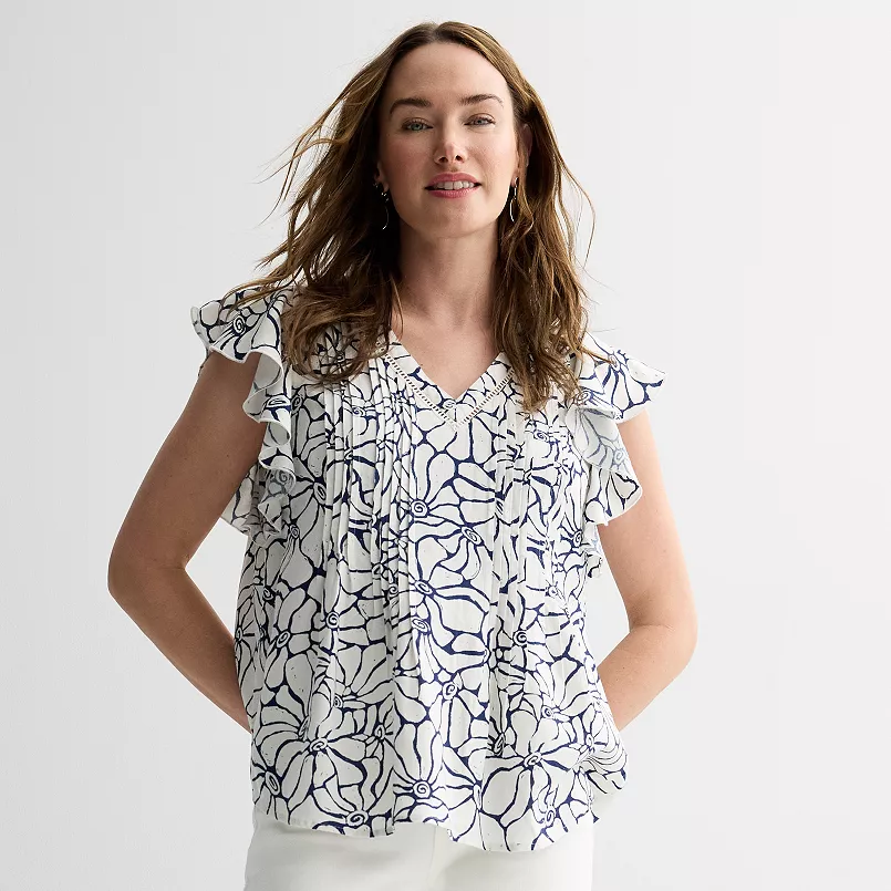 Pintuck Top