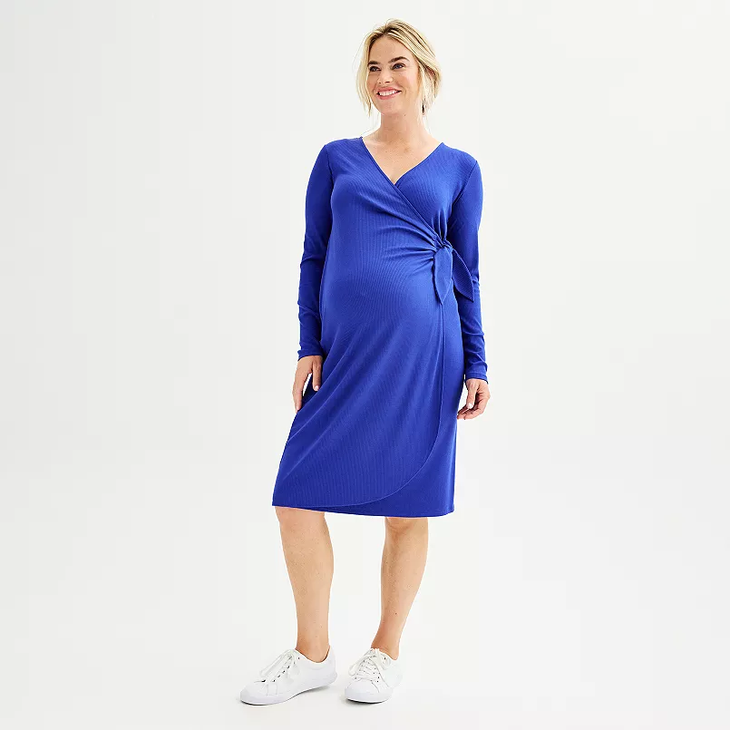 Knit Wrap Dress